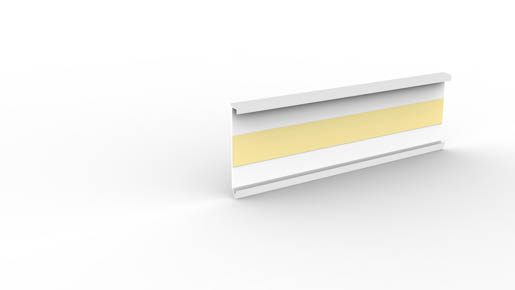 Döllken DSL60 K 1137 weiß 2,50mt Designsockelleiste